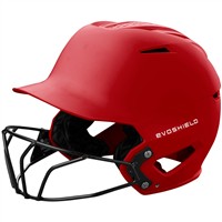 Evoshield XVT 2.0 Matte Fastpitch Batting Helmet w/Facemask, Scarlet