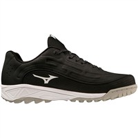 Mizuno Men's Ambition 3 Low All Surface Baseball Turf Shoes, Black/White