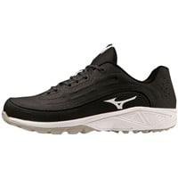 Mizuno Men's Ambition 3 Low All Surface Baseball Turf Shoes, Black/White