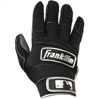 Franklin All Weather Series Batting Gloves, Grey/Black