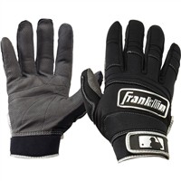 Franklin All Weather Series Batting Gloves, Grey/Black