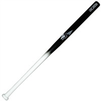 BamBooBat Official Hardball Line Driver Training Bamboo Bat, White/Black