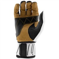 Marucci Adult Blacksmith V2 Batting Gloves, White/Black