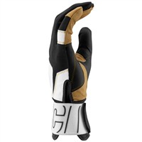 Marucci Youth Blacksmith V2 Batting Gloves, White/Black