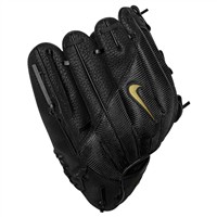 NIKE Force Edge 12.5in Baseball Glove, Black/Gold