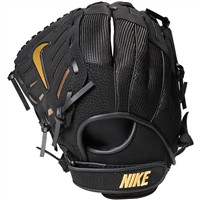 NIKE Youth Alpha Edge 11.5in Baseball Glove, Black/Gold