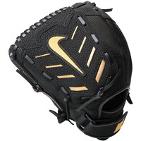 NIKE Youth Alpha Edge 11.5in Baseball Glove, Black/Gold