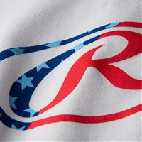 Rawlings Men's Oval USA Baseball T-Shirt, White