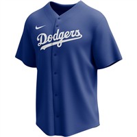 NIKE Men's MLB Full Button Baseball Jersey, Los Angeles Dodgers