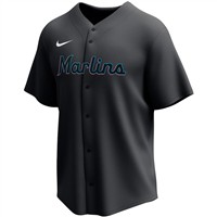 NIKE Men's MLB Full Button Baseball Jersey, Miami Marlins