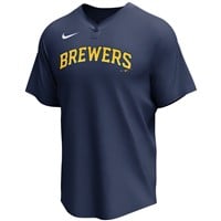 NIKE Youth MLB 1-Button Baseball Jersey, Milwaukee Brewers