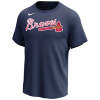 NIKE Men's MLB Crew Neck Performance Baseball T-Shirt, Atlanta Braves