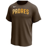 NIKE Men's MLB Crew Neck Performance Baseball T-Shirt, San Diego Padres