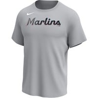 NIKE Youth MLB Crew Neck Performance Baseball T-Shirt, Miami Marlins