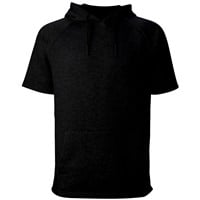 Evoshield Men's Pro Team 2.0 Short Sleeve Baseball Hoodie, Black