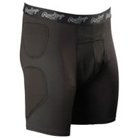Rawlings Men's Baseball Sliding Shorts, Black