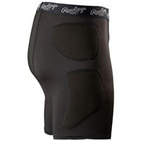 Rawlings Men's Baseball Sliding Shorts, Black