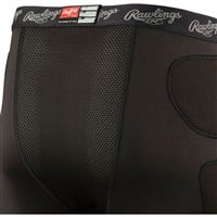 Rawlings Men's Baseball Sliding Shorts, Black