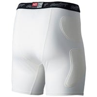 Rawlings Men's Baseball Sliding Shorts, White