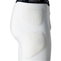 Rawlings Men's Baseball Sliding Shorts, White