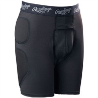Rawlings Youth Baseball Sliding Shorts, Black