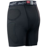 Rawlings Youth Baseball Sliding Shorts, Black