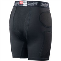 Rawlings Youth Baseball Sliding Shorts, Black