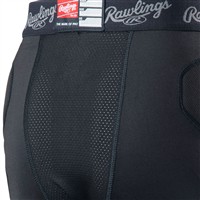 Rawlings Youth Baseball Sliding Shorts, Black