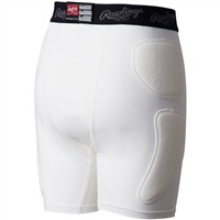 Rawlings Youth Baseball Sliding Shorts, White