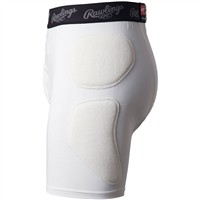 Rawlings Youth Baseball Sliding Shorts, White