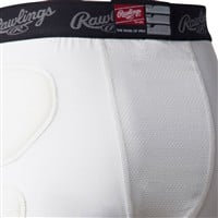 Rawlings Youth Baseball Sliding Shorts, White
