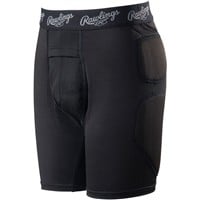 Rawlings Youth Baseball Sliding Shorts, Black