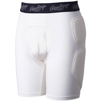 Rawlings Youth Baseball Sliding Shorts, White