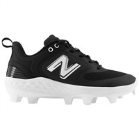 New Balance Women's Fresh Foam Velo v3 Molded Fastpitch Softball Cleat, Black/White