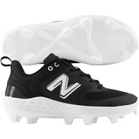 New Balance Women's Fresh Foam Velo v3 Molded Fastpitch Softball Cleat, Black/White