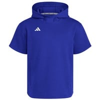 adidas Men's Dugout Short Sleeve Baseball Training Hoodie, Royal