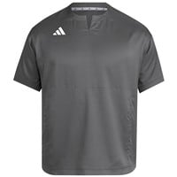 adidas Men's Adizero Dugout Baseball Cage Jacket, Grey