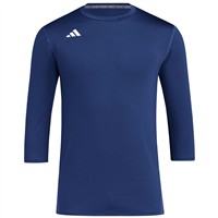 adidas Men's Adizero Dugout 3/4 Sleeve Baseball Shirt, Navy