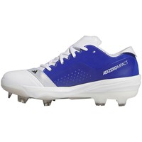 adidas Men's Adizero Impact TPU Molded Baseball Cleats, White/Royal