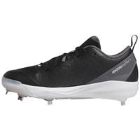 adidas Women's Adizero Instinct Metal Fastpitch Softball Cleats, Black/White