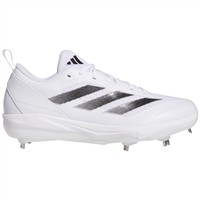 adidas Women's Adizero Instinct Metal Fastpitch Softball Cleats, White/Black