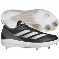 adidas Women's Adizero Instinct Metal Fastpitch Softball Cleats, Black/White