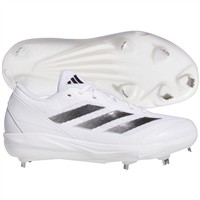 adidas Women's Adizero Instinct Metal Fastpitch Softball Cleats, White/Black
