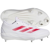 adidas Women's Adizero Instinct Metal Fastpitch Softball Cleats, White/Navy