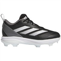 adidas Youth Instinct TPU Molded Baseball Cleats, Black/White