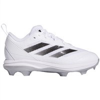 adidas Youth Instinct TPU Molded Baseball Cleats, White/Black