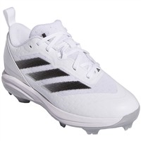 adidas Youth Instinct TPU Molded Baseball Cleats, White/Black