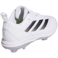 adidas Youth Instinct TPU Molded Baseball Cleats, White/Black