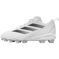 adidas Women's Adizero Instinct MD Molded Fastpitch Softball Cleats, White/Black