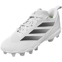 adidas Women's Adizero Instinct MD Molded Fastpitch Softball Cleats, White/Black